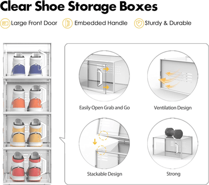 SEE SPRING XX-Large 12 Pack Shoe Storage Box