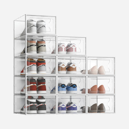 SEE SPRING XXL-Large 12 Pack Shoe Storage Box Fit up to Size 14