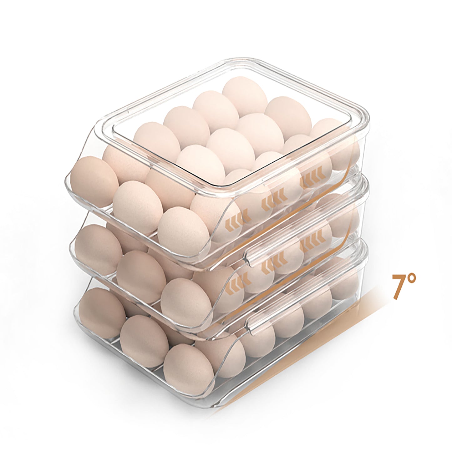 SEE SPRING Egg Storage Container for Refrigerator Kitchen